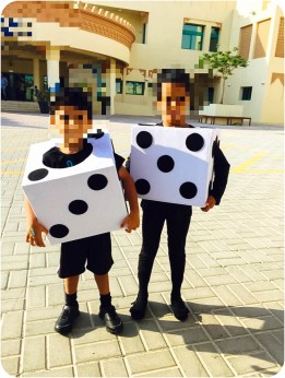 Dash and Violet at school